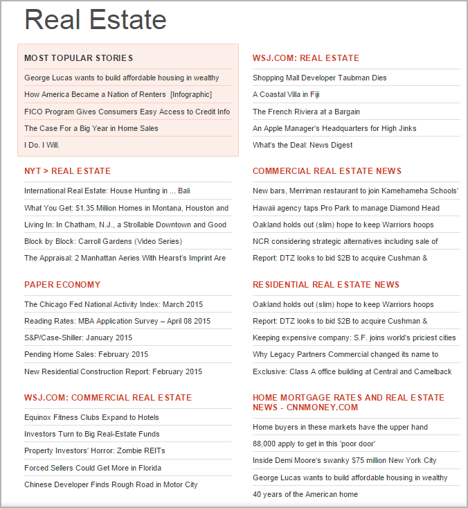AllTop Search for Blogger Outreach - Real estate search
